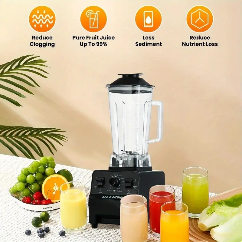 NWT ~ 330W 2-in-1 Powerful Self Cleaning Blender Smoothies Milkshakes & Juices