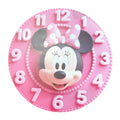 NWT ~ Minnie Mouse Pink & White Round Wall Clock ~ Girls Bedroom