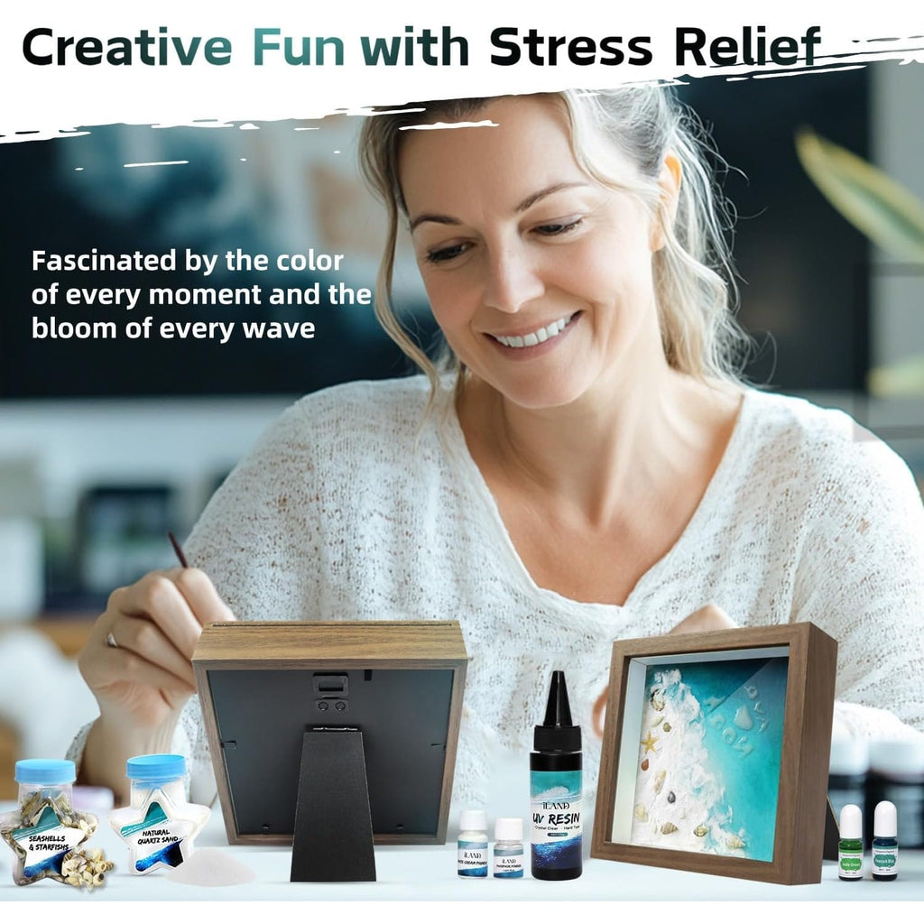 BRAND NEW ~ Beach Ocean Theme Resin Art Painting Kit for Beginners