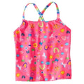 NWT ~ WONDER NATION Cross-back Tankini Swimsuit Top ~ Girls Size LARGE 10 / 12