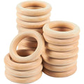 BRAND NEW ~ 24 Unfinished Wooden Napkin Rings Wood Home Table Decor