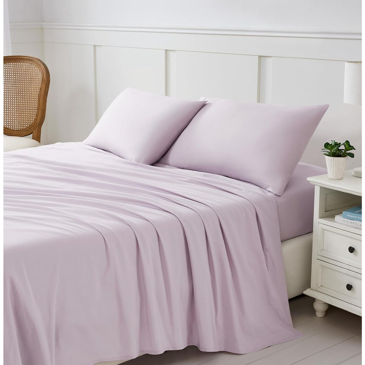NWT ~ Linen Closet Lavender Luxury Cotton Blend 3-Piece Twin XL Sheet Set