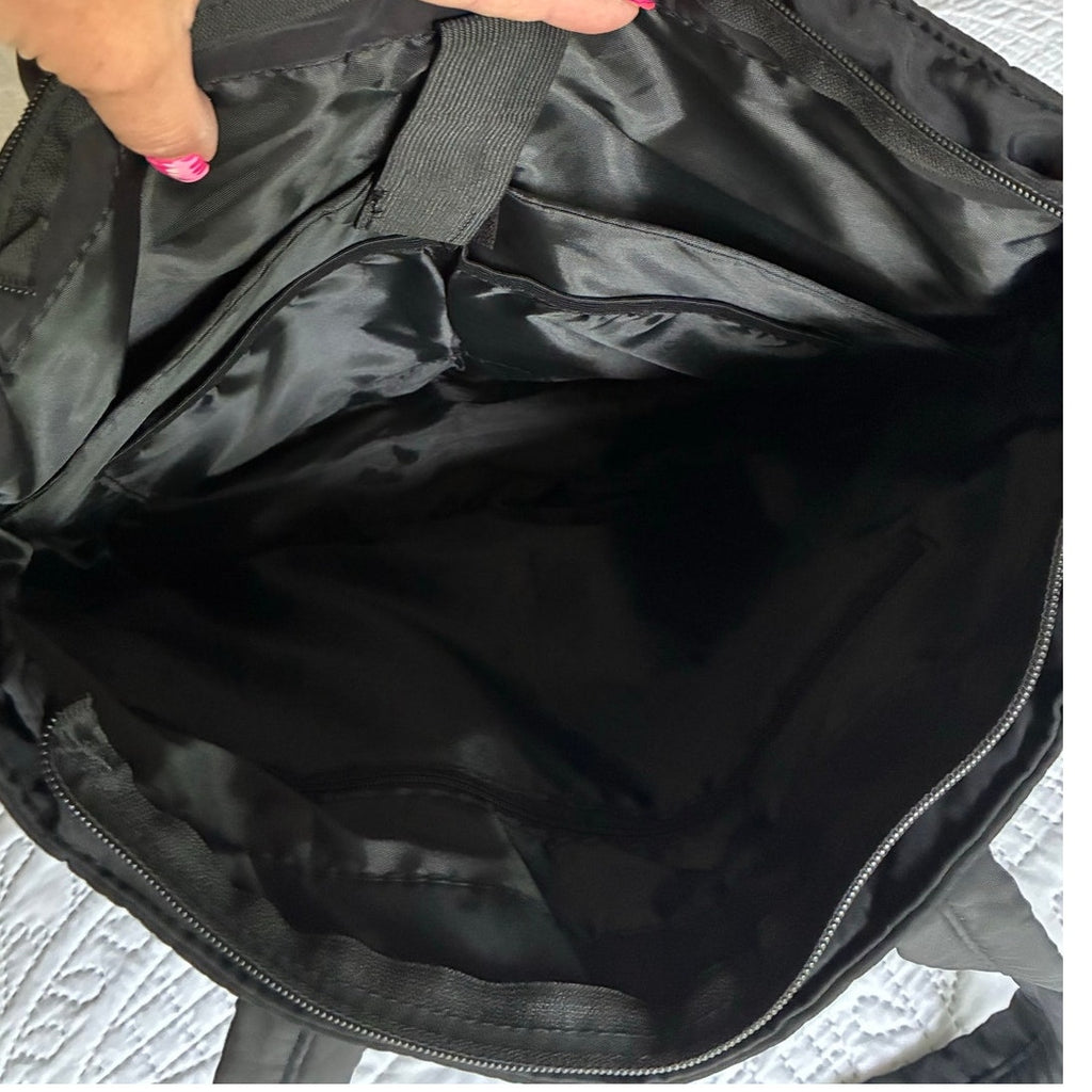 BRAND NEW ~ Large Capacity Black Lightweight Waterproof Quiltd Puffer Tote Bag