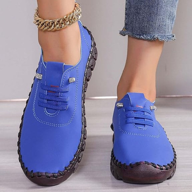 BRAND NEW ~ Women's Blue Flat Comfortable Loafers Shoes ~ Size 11 (42)
