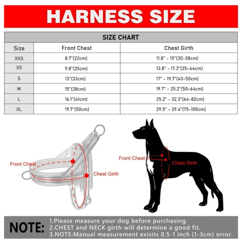 BRAND NEW ~ Large Size Blue Breathable Mesh Padded Adjustable Dog Pet Harness