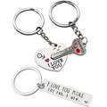 BRAND NEW ~ Set/3 Silver Valentine's Day I Love You Keychains