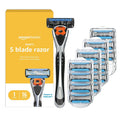 BRAND NEW Amazon Basics 5-Blade Motion Sphere Men's Razor with Dual Lubrication