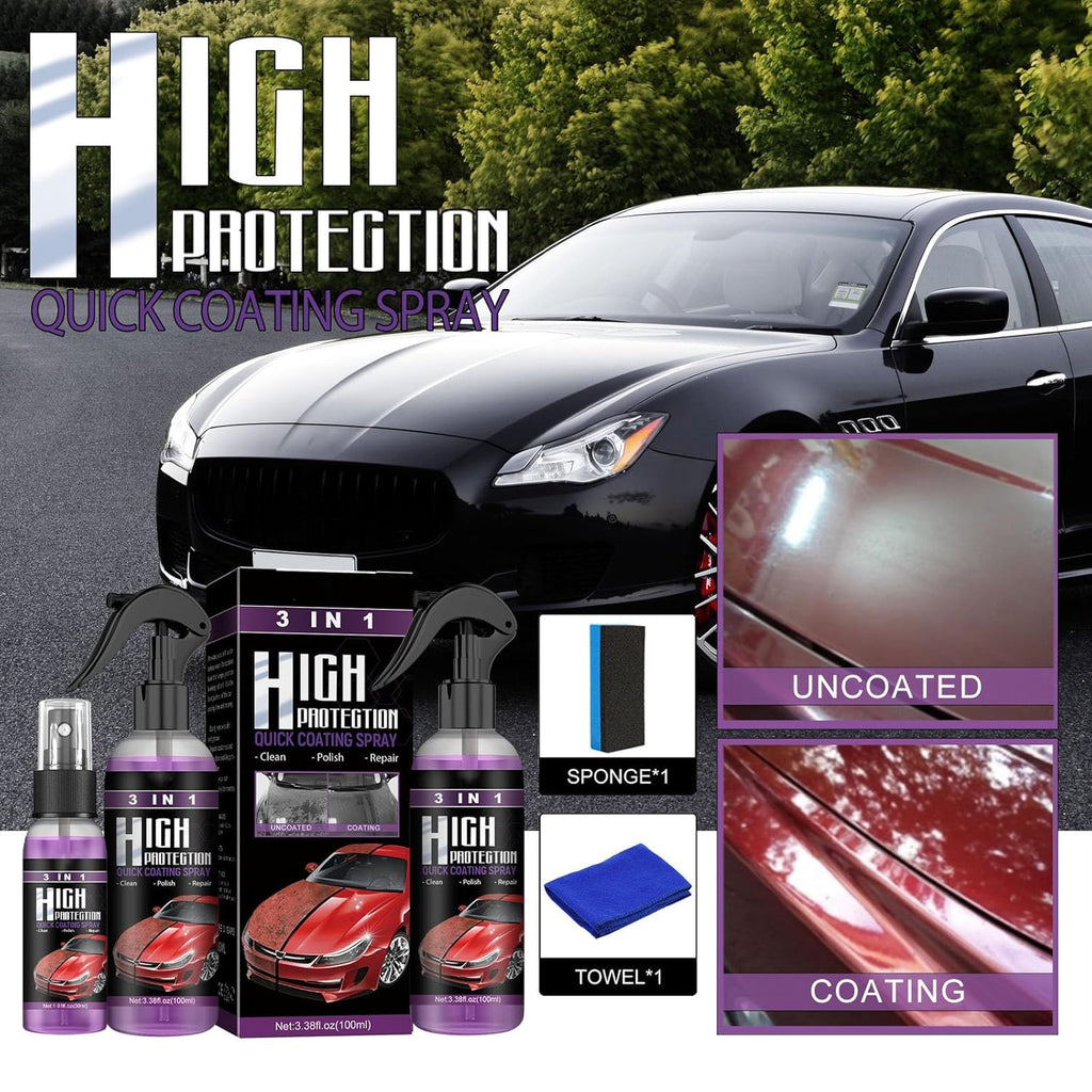 NWT ~ 3 in 1 High Protection Quick Wax Car Coating Spray