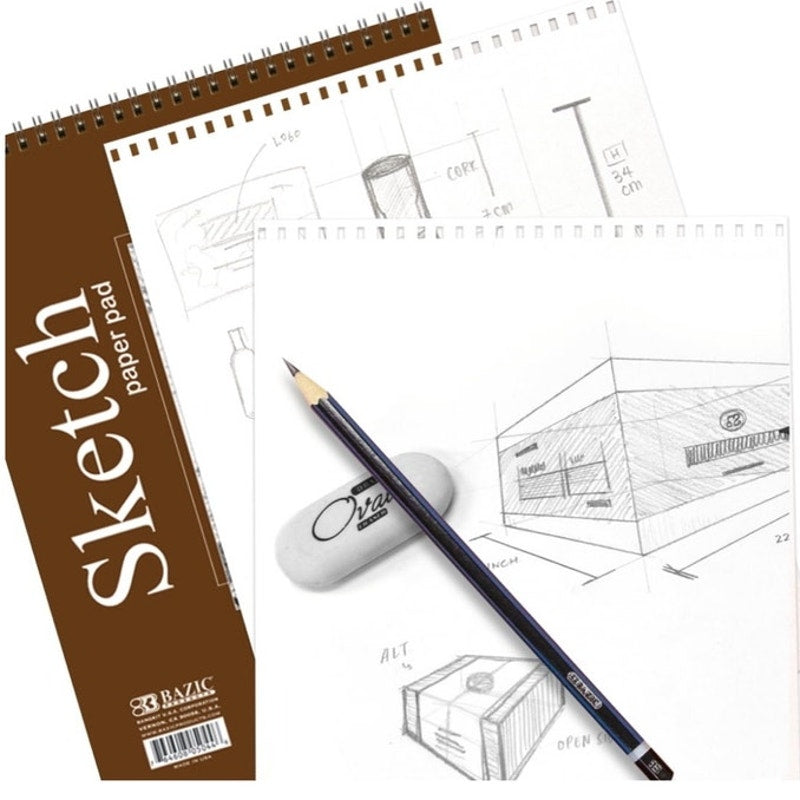 BRAND NEW ~ Set of 3 Large Spiral Bound Acid Free Sketch Books Drawing Pads