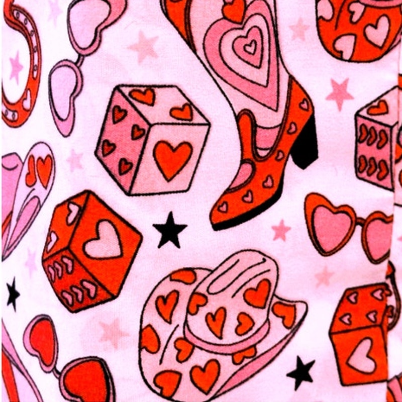 NWT ~ 4 pc Cowgirl In Love QUEEN SIZE Valentines Bed Sheets Cowboy Hats & Boots