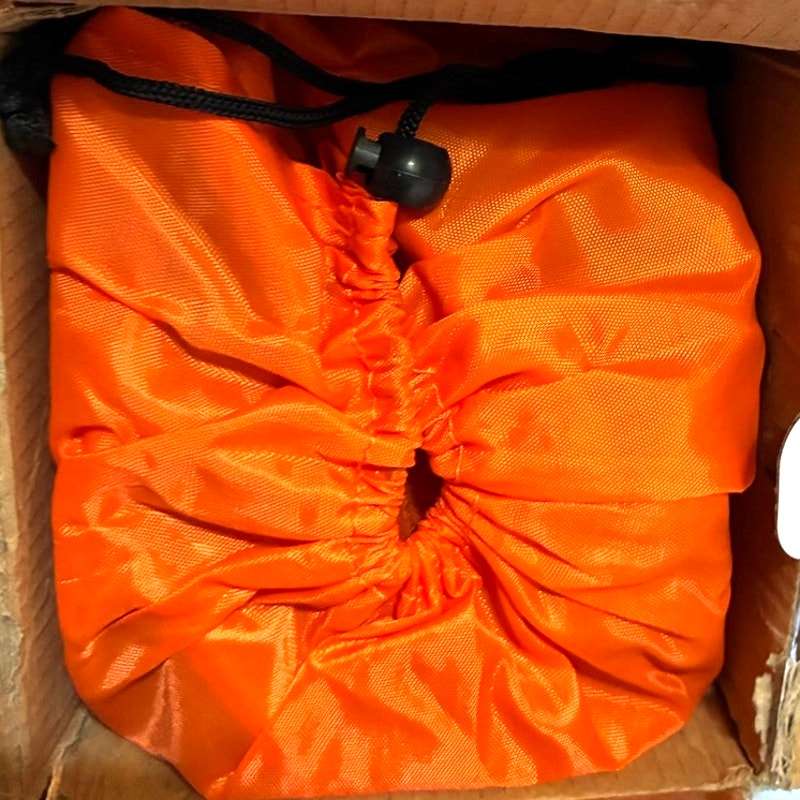 BRAND NEW ~ Orange Folding Low Seat High Back Wide Seat Beach Camping Chair