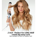 BRAND NEW ~ 2 Inch Large Barrel Dual Voltage LCD Display Curling Iron Wand