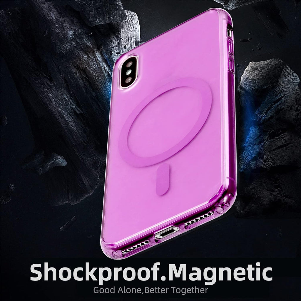 BRAND NEW ~ Strong Magnetic Pink Translucent Case IPhoneX & XS