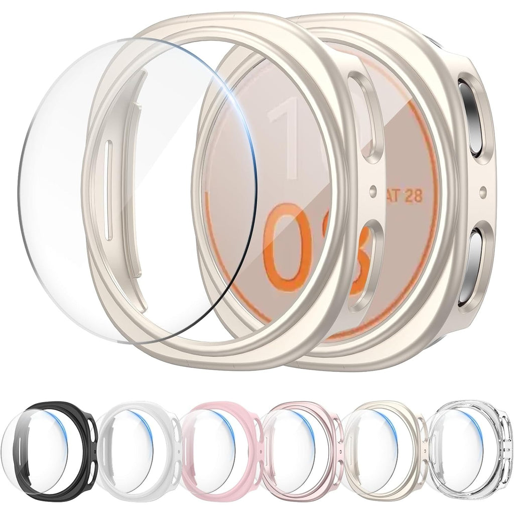 BRAND NEW ~ Samsung Galaxy Watch 40mm Hard PC Bumper Covers & Tempered Glass