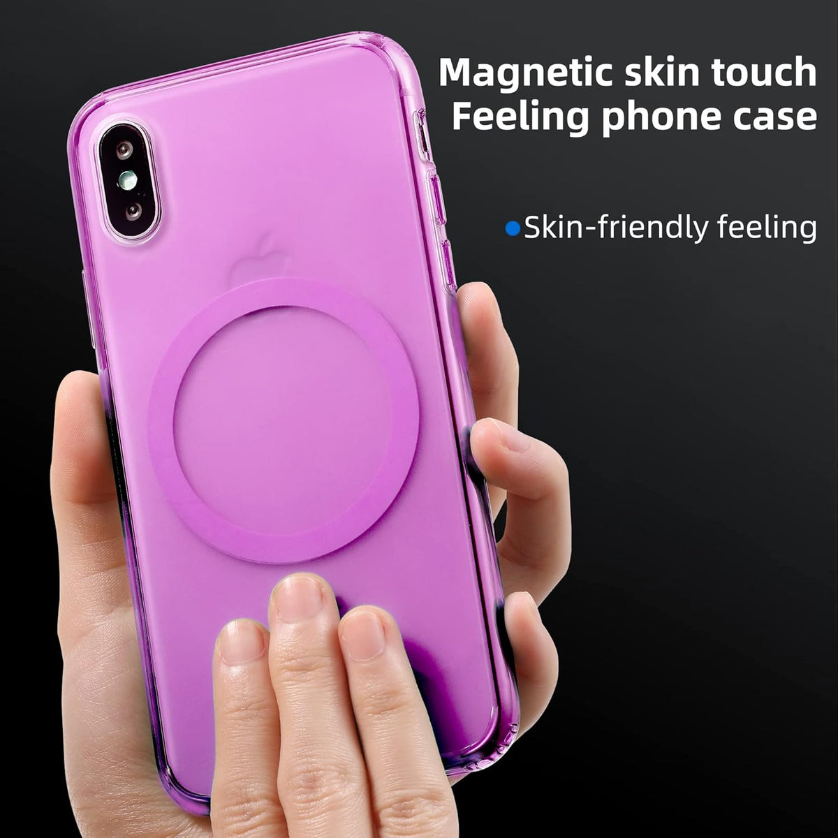 BRAND NEW ~ Strong Magnetic Pink Translucent Case IPhoneX & XS