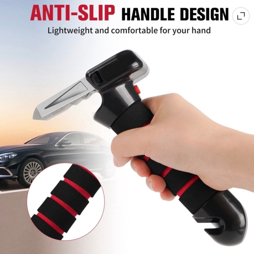 BRAND NEW ~ 4 in 1 Vehicle Car Support Assist Handle LED Light Seatbelt Cutter