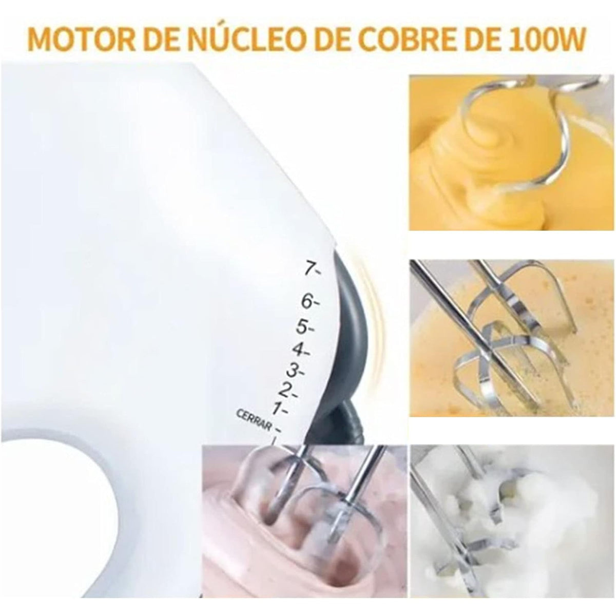 NWT ~ Electric Stand Mixer Whisk & Dough Hook ~ Small Household Hand Stand Mixer
