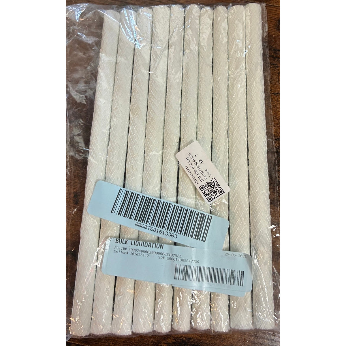 BRAND NEW ~ 10 Pieces Round 1/4" x 8" Braided Oil Lamp Candle Wicks