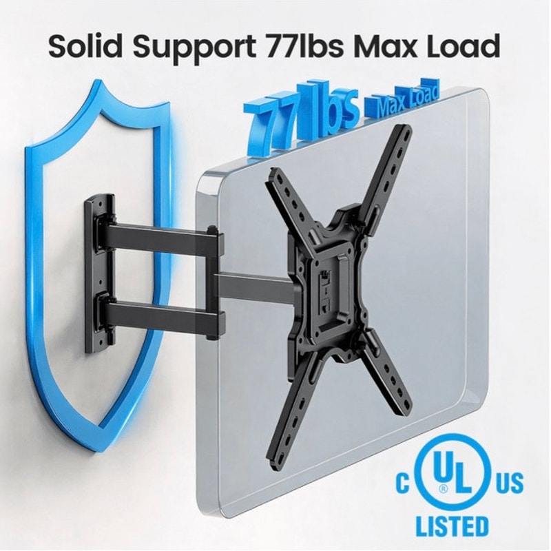 BRAND NEW ~ Full Motion TV Wall Mount Bracket 26-65 inch Extension Tilt Swivel