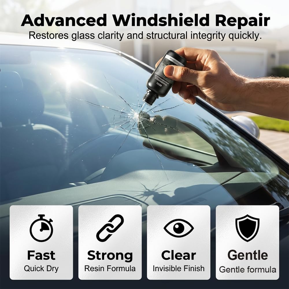 BRAND NEW ~ Car Automotive Quick Windshield Chips & Cracks Glass Repair Kit