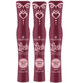 BRAND NEW ~ Set/3 Burgundy Essence Lash Princess False Lash Effect Mascara