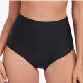 NWT ~ Black High Waisted Full Coverage Tummy Control Swimsuit Bikini Bottom ~ 2X