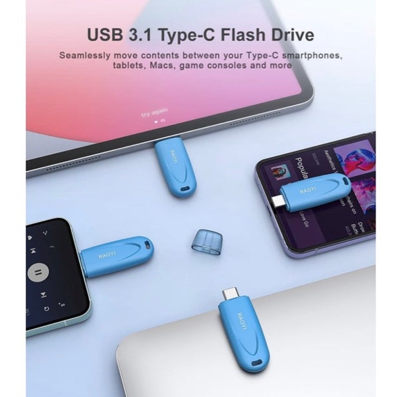 BRAND NEW ~ 64GB USB-C 3.1 Flash Drive, Read Speed up to 150MB/s