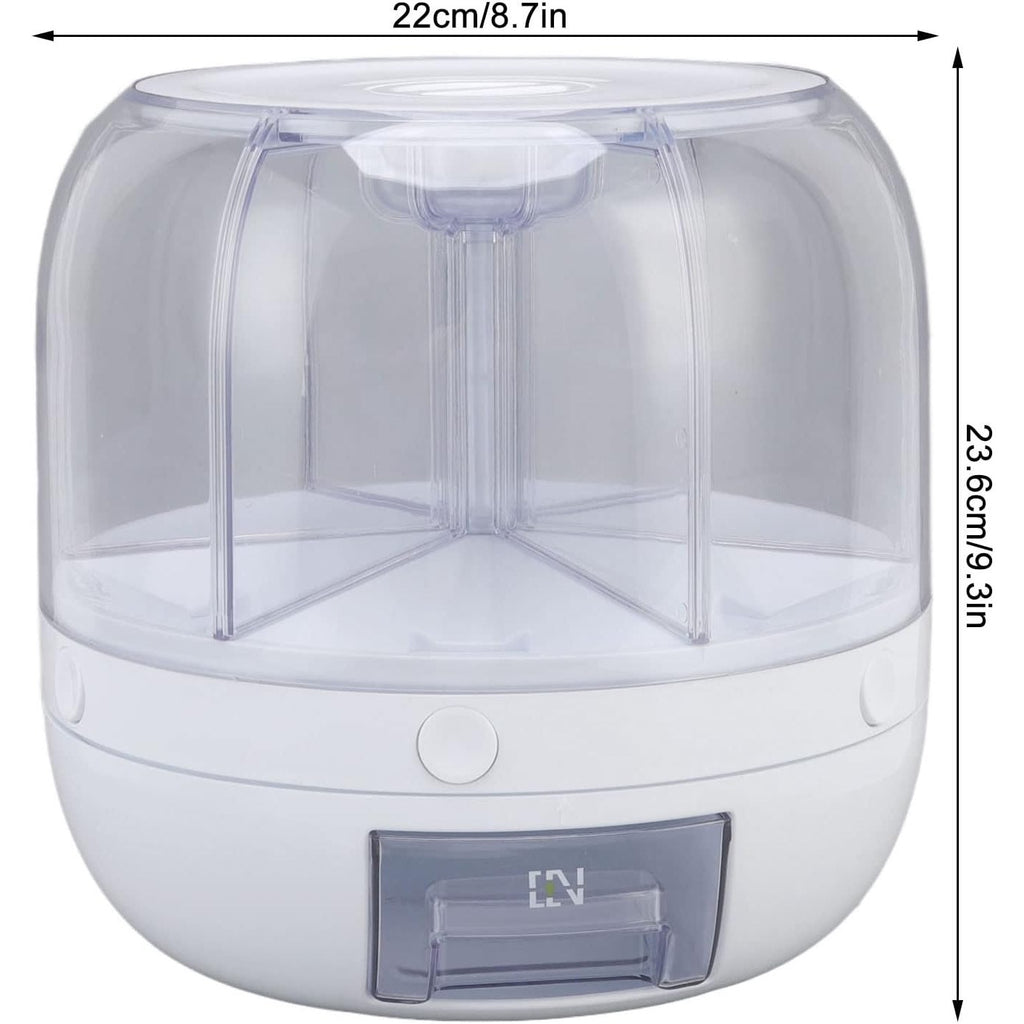 BRAND NEW ~ Kitchen Countertop Rotating Cereal Candy 6 Grid Storage Dispenser