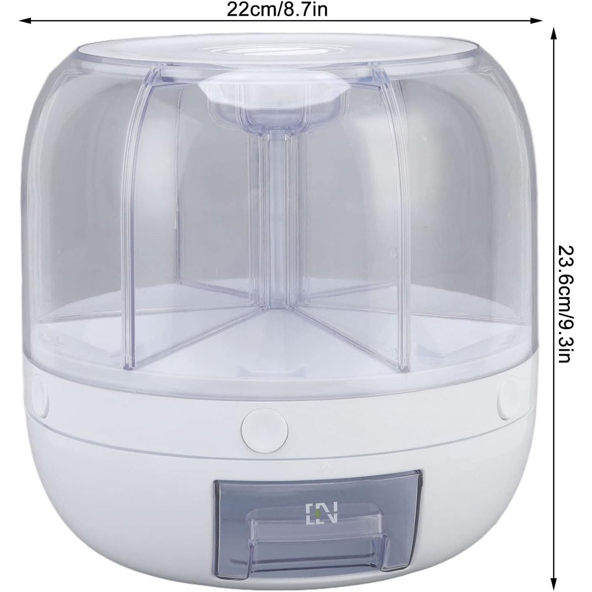 BRAND NEW ~ Kitchen Countertop Rotating Cereal Candy 6 Grid Storage Dispenser