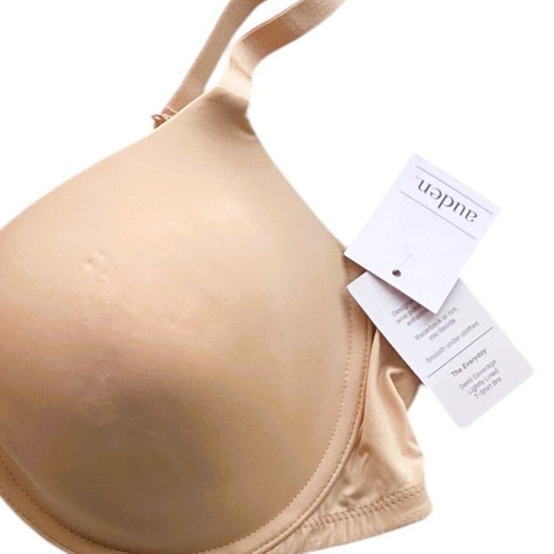 NWT ~ Auden Beige Nude Underwire "The Everyday" Bra ~ Women's Size 38C