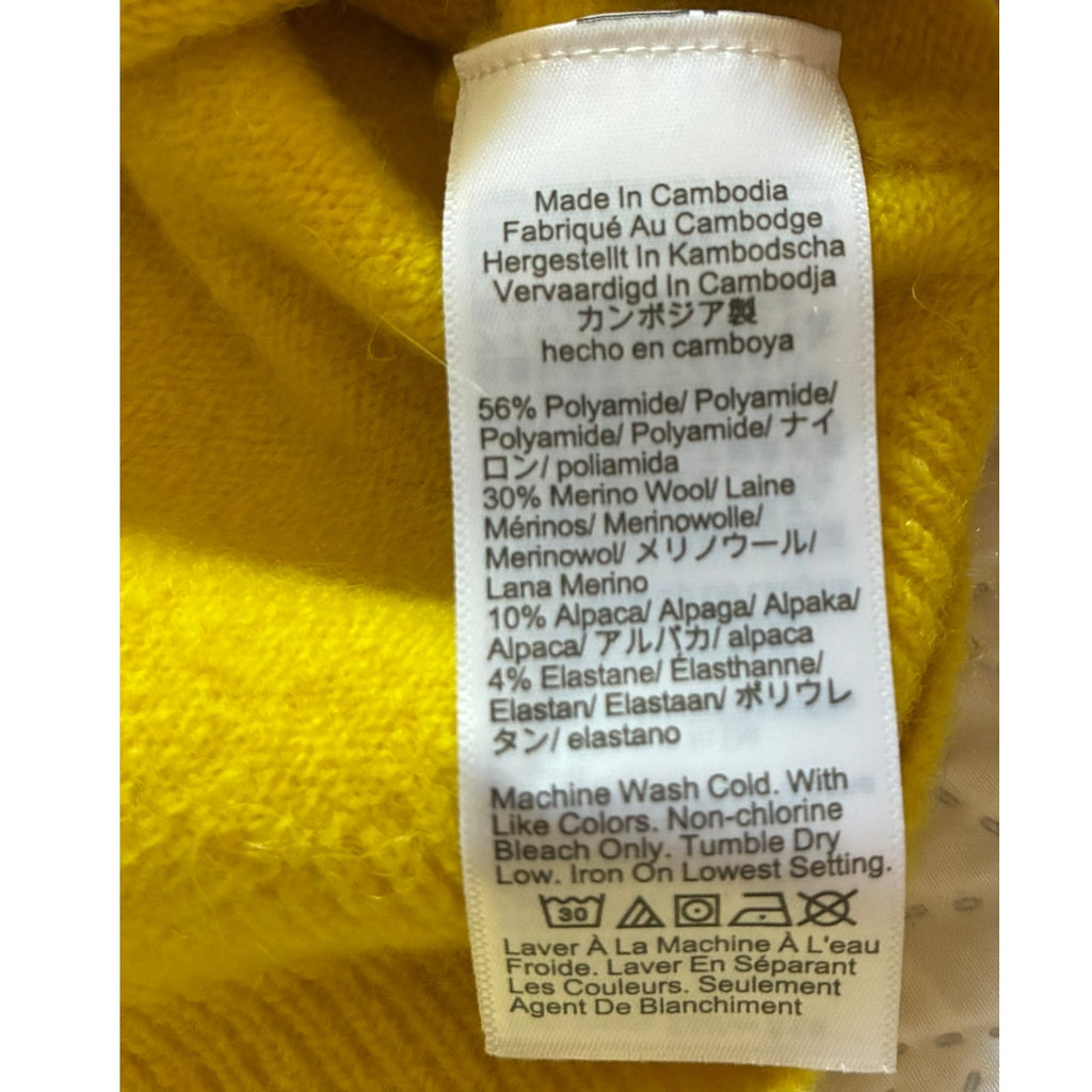 NWT ~ Girls J.CREW Crewcuts Golden Yellow Collared Wool & Alpaca Sweater ~ MED.
