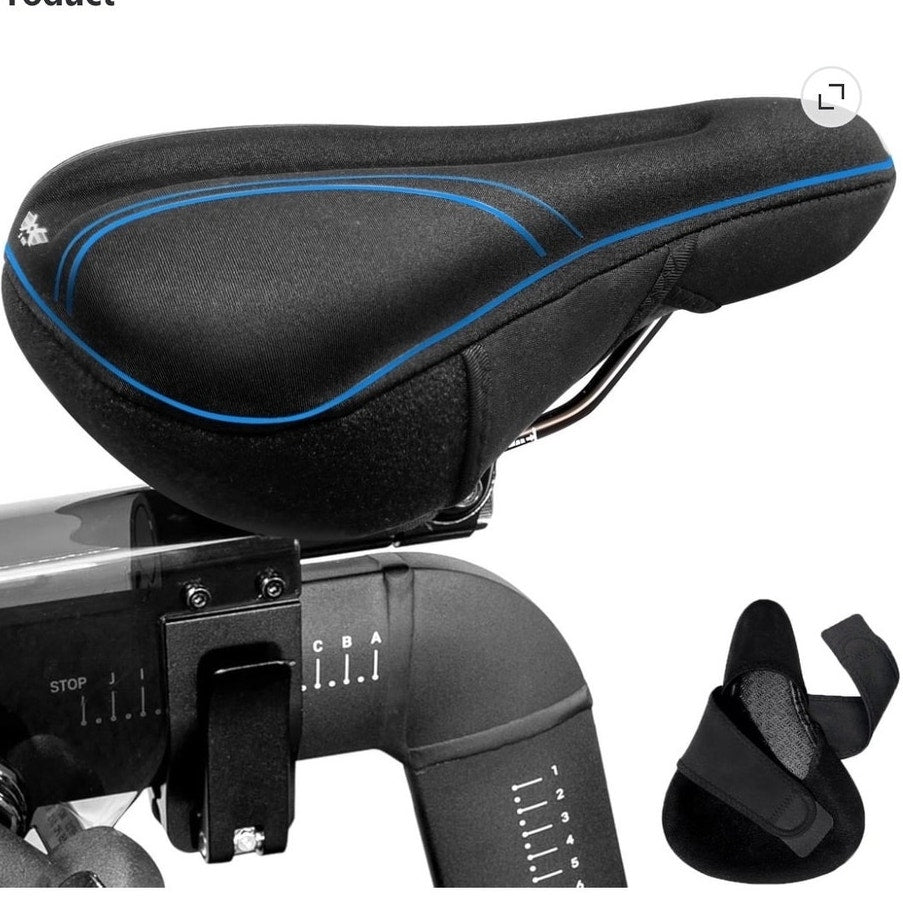 BRAND NEW ~ XWING Padded Memory Foam Bike Seat Cover & Velcro Straps