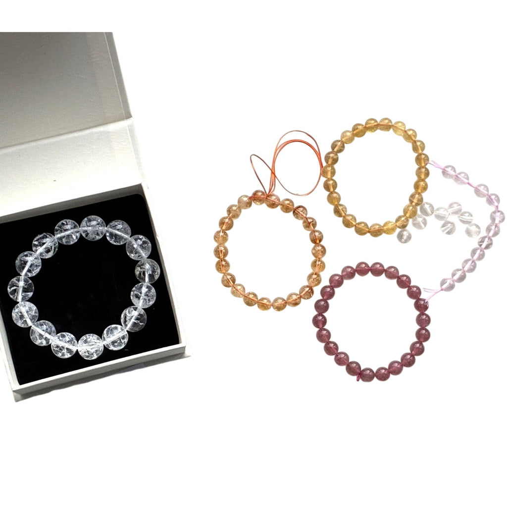 BRAND NEW ~ Assorted Glass Beads for Jewelry Making Clear Pink Yellow Purple etc
