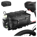 BRAND NEW ~ Waterproof Black 8L Rear Rack Cargo Cycling Bike Bag with Rain Cover