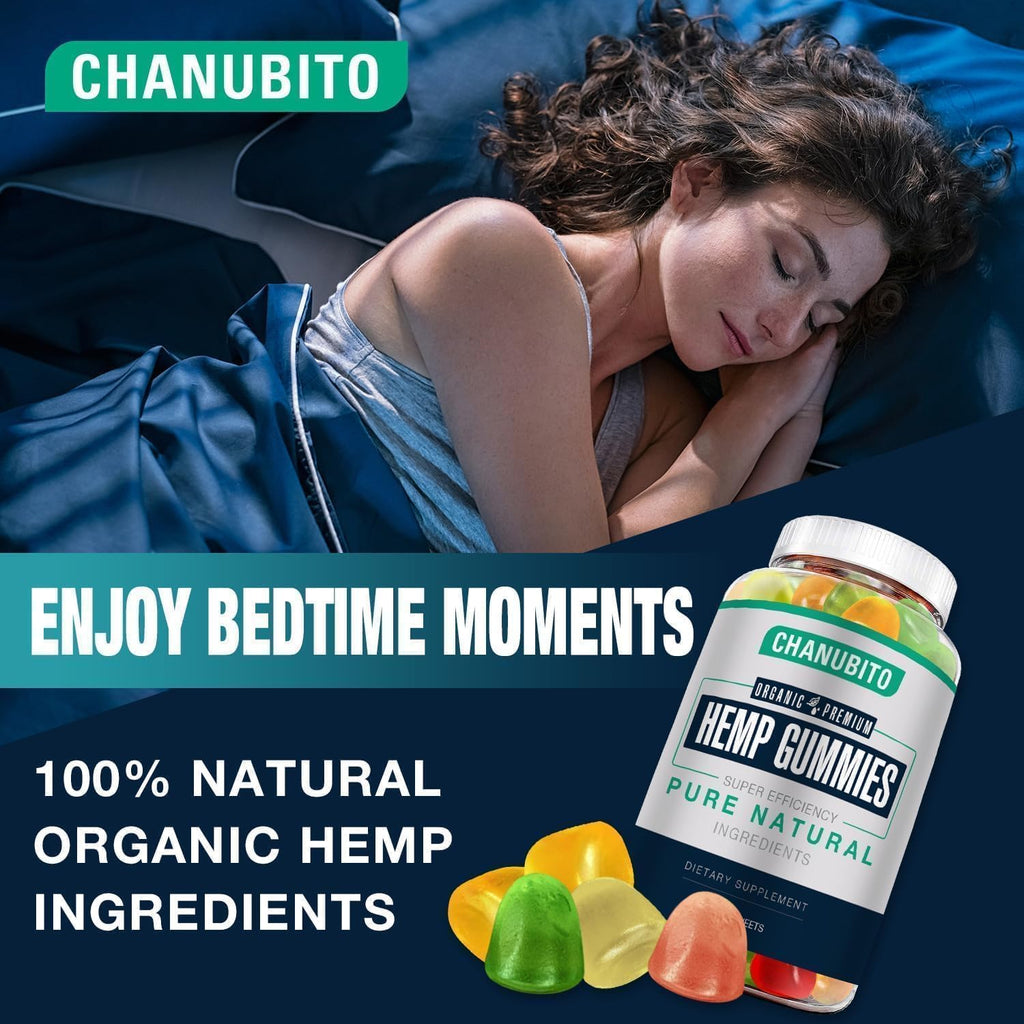 BRAND NEW ~ NWT ~ 100% Natural Organic Hemp Gummies Gummies ~ Sleep & Anxiety