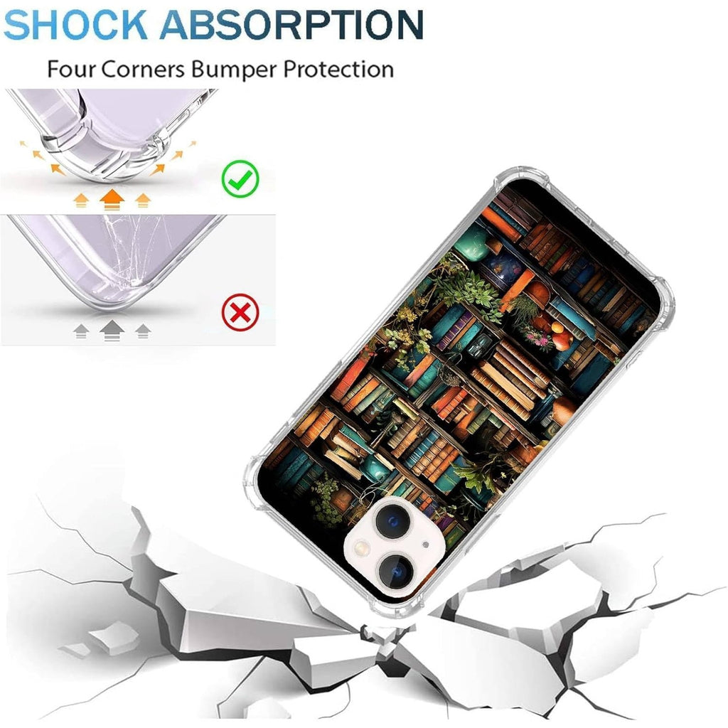 NWT ~ iPhone 14 Silicone Shockproof TPU Bumper Anti Scratch Book Art Case