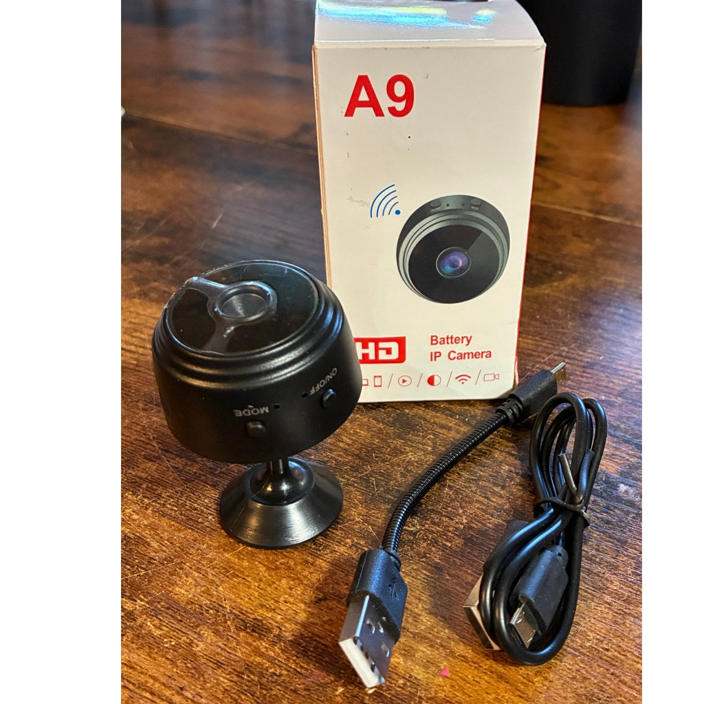 BRAND NEW ~ Small Black Indoor Home Security WiFi Wireless Surveillance Camera