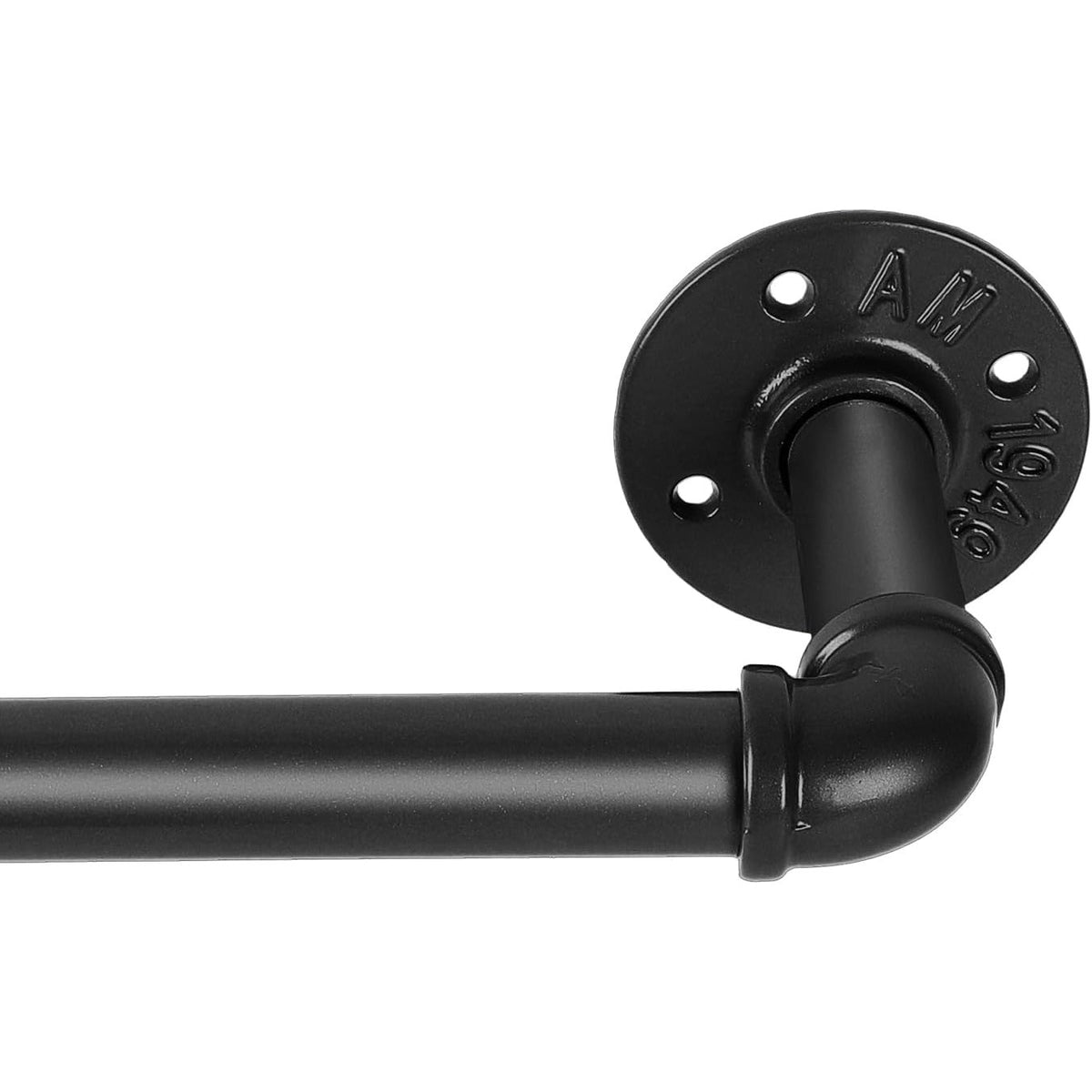 BRAND NEW ~ Modern Farmhouse Industrial Black Pipe Curtain Rod ~ 48" - 86"