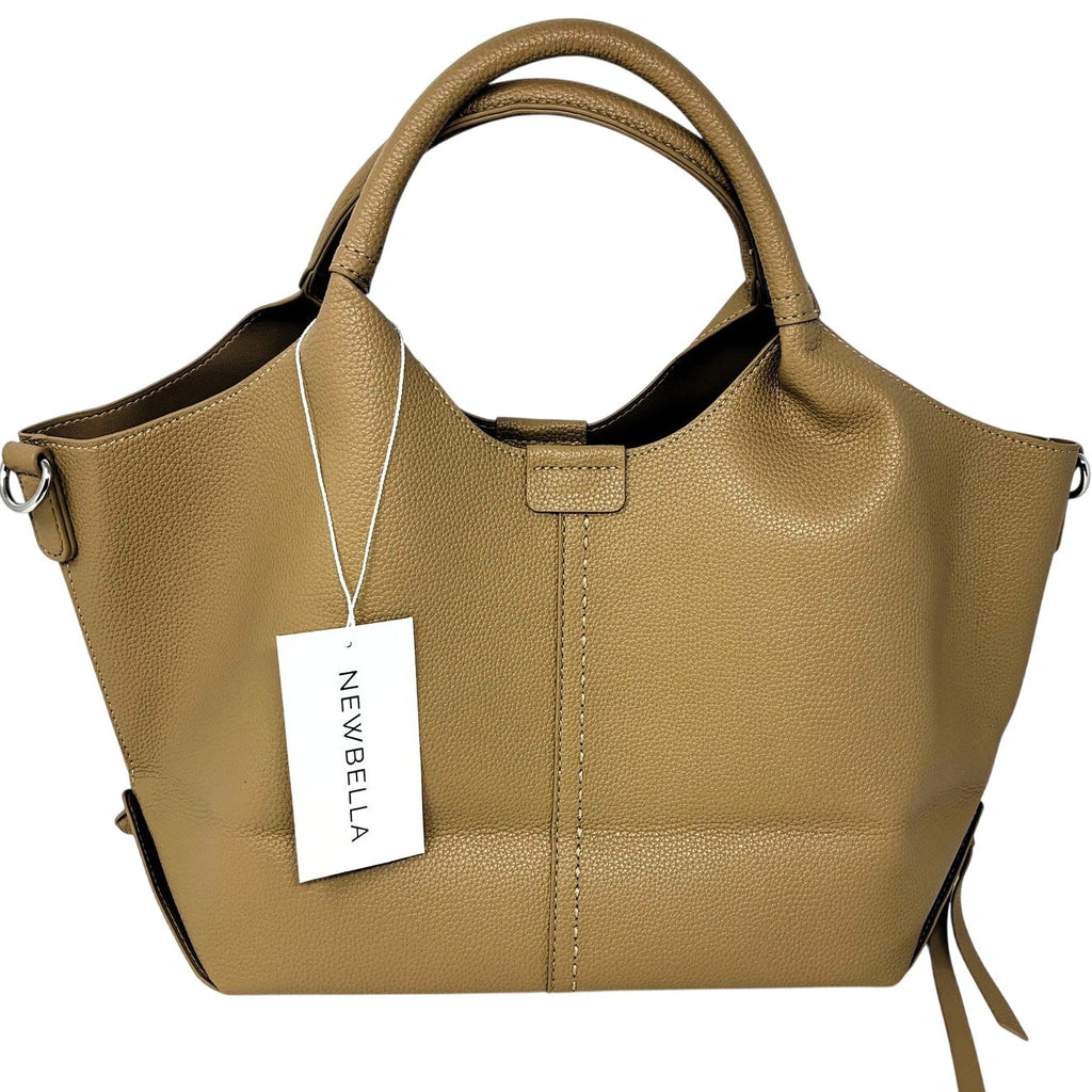 NWT ~ Newbella Large Pebbled Vegan Leather Finish Shelly Tote & Matching Pouch