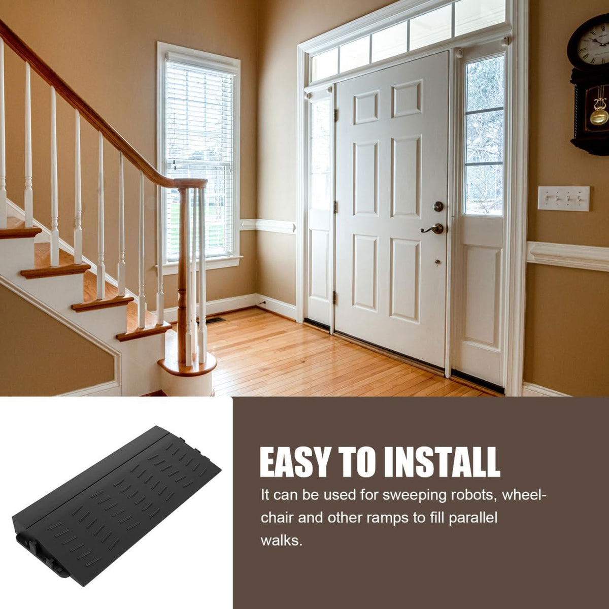 BRAND NEW ~ Threshold Robot Vacuum Doorway Ramp ~ 8.2" X 3.5" X 0.78"