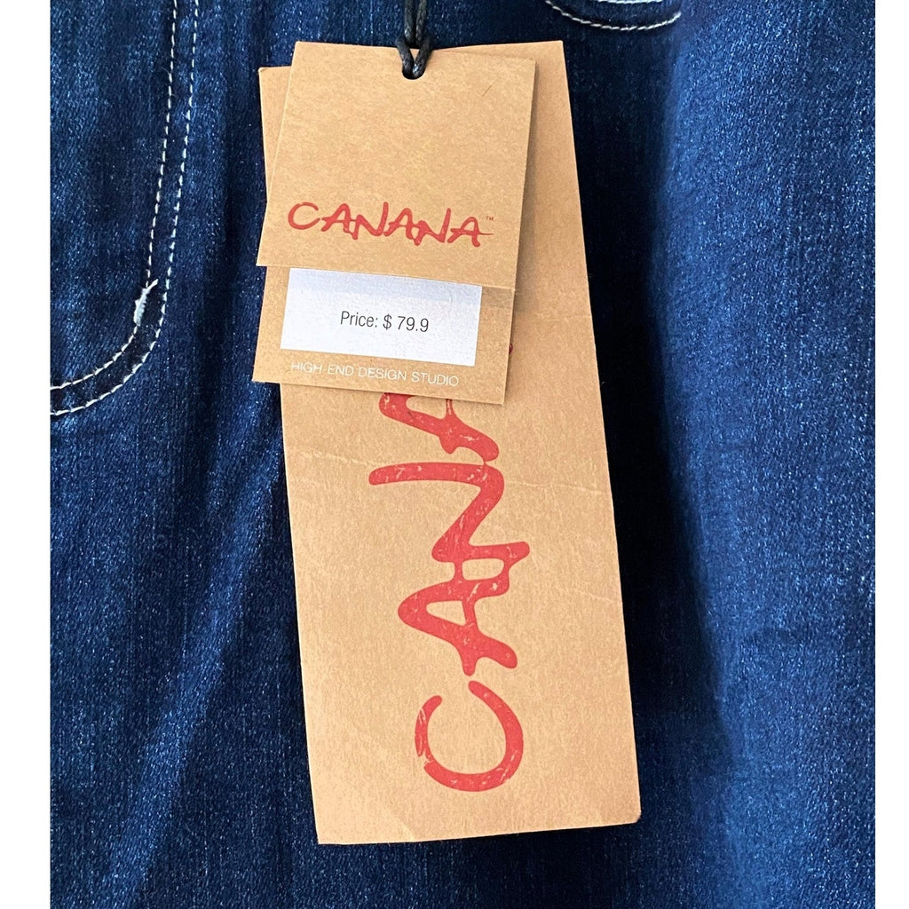 NWT ~ Canana Wide Leg Denim Blue Jeans Retail $79.99 ~ Women's Plus Size 16W