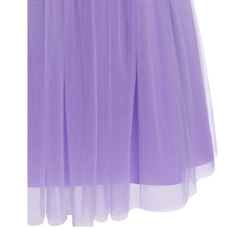 NWT ~ Lavender Purple Tulle Princess Pageant Gown Flower Girl Dress ~ Girls 9 yr