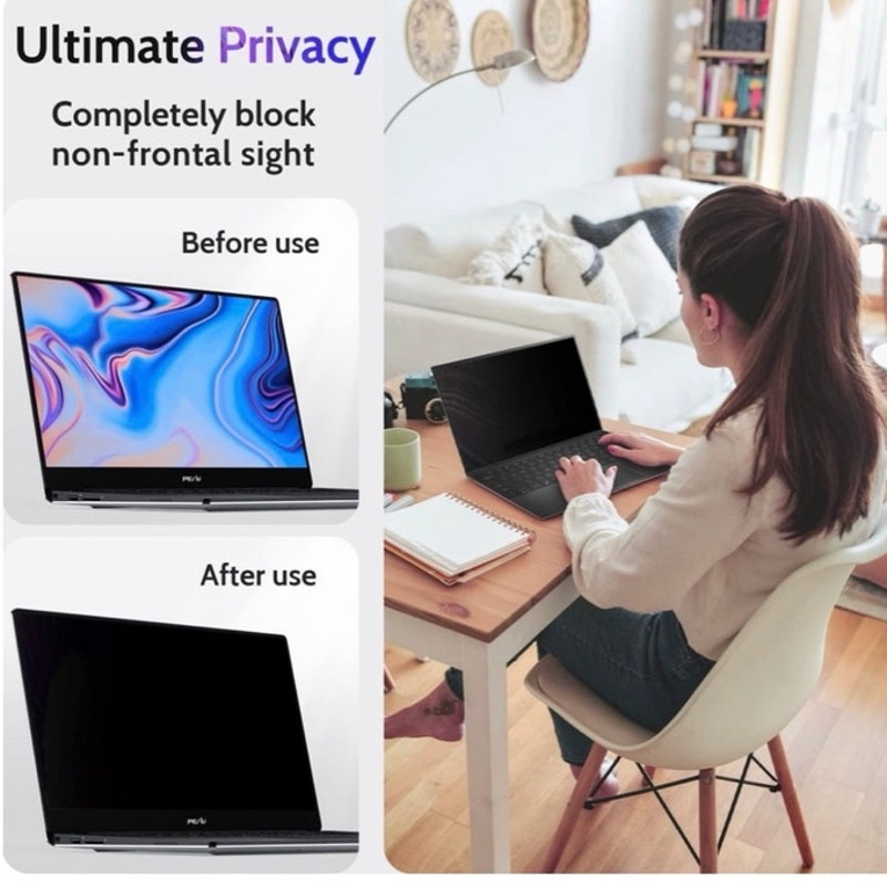 BRAND NEW ~ 14" Anti Glare Laptop Privacy Screen for 16:9 Computer Monitor