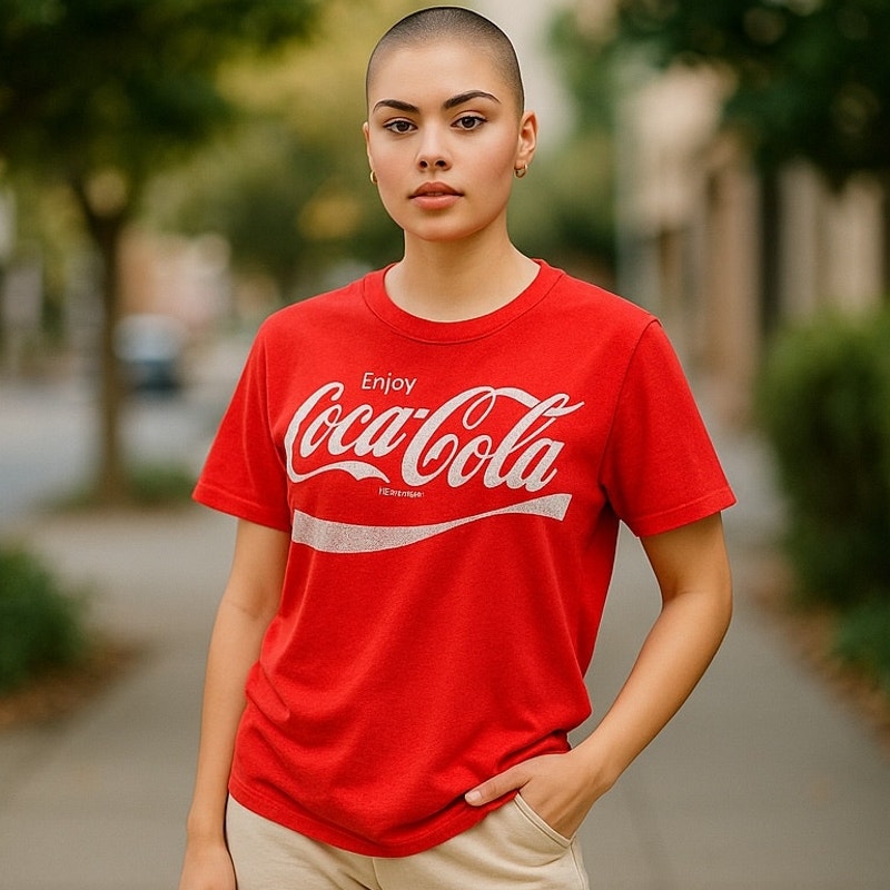 NWT COCA COLA Red Logo Short Sleeve Summer T Shirt Top ~ Women's Size 2XL (19)