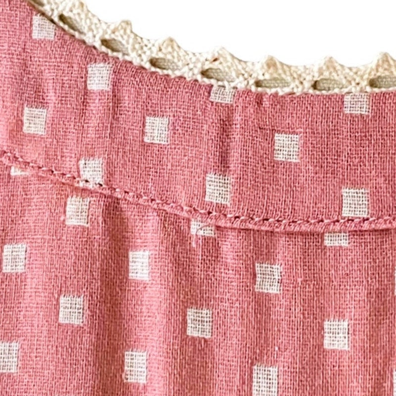 NWT- Pink Boho Smocked Babydoll Tunic Pockets Bohemian Dress ~ Women's Size XL