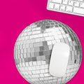BRAND NEW ~ Disco Ball Computer Laptop Mouse Pad ~ 8.26"