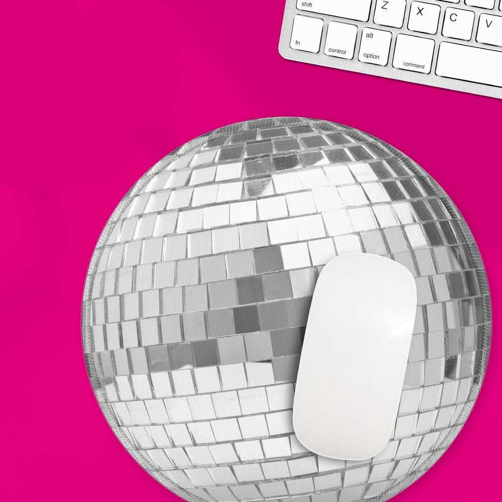 BRAND NEW ~ Disco Ball Computer Laptop Mouse Pad ~ 8.26"