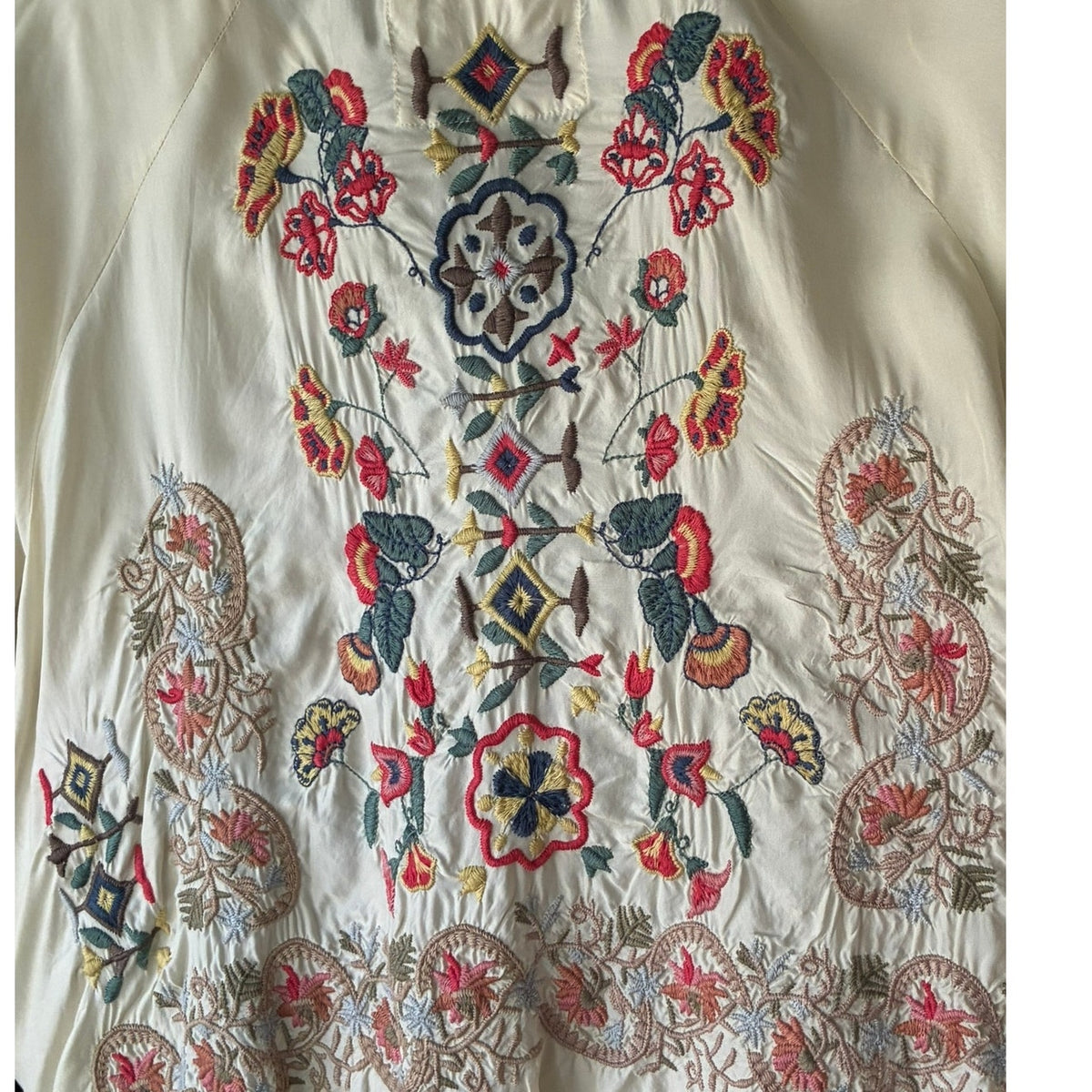 NWT ~ JOHNNY WAS Akira Embroidered Boho Biya Bohemian Blouse ~ Plus Size XXL