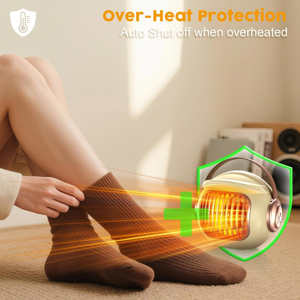 BRAND NEW ~ Small Quiet Indoor Space Heater ~ Tip Over & Overheat Protection