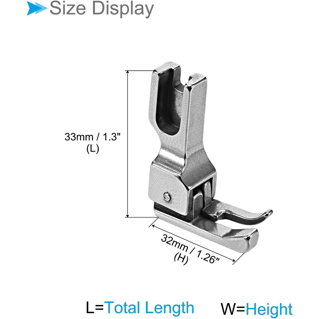 BRAND NEW ~ Sewing Machine LEFT Compensating Presser Foot Edge Guide 1/16"